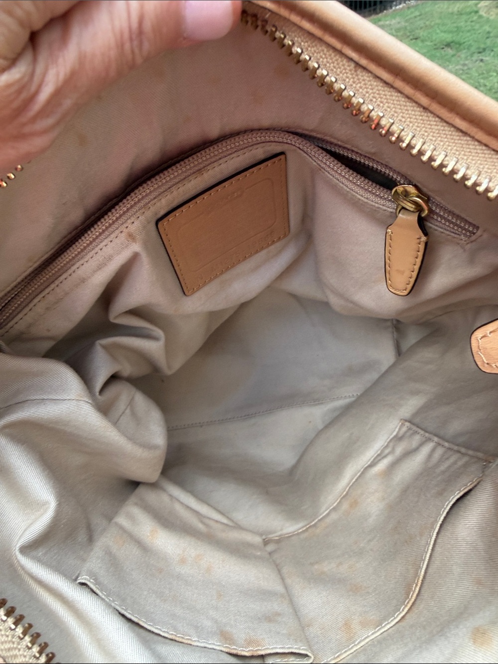 Coach Leather Tan Legacy Duffle Bag featuring an adjustable shoulder strap 2012 - Picture 12 of 17